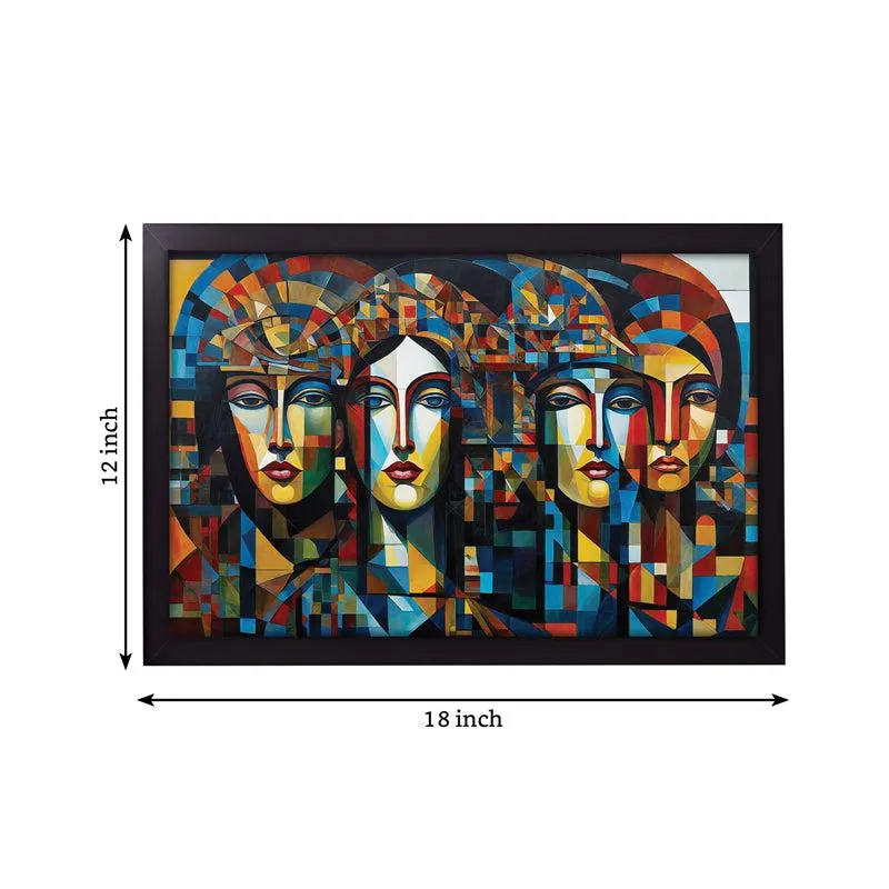 Egyptia Geometric Wall Painting media 4