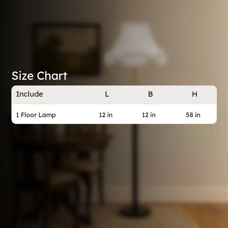 Bronze Arc Wooden Floor Lamp - White media 8