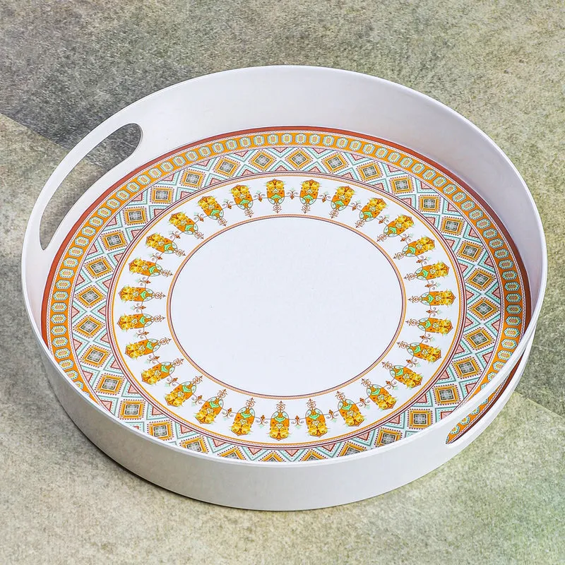 Autumn Mandala Melamine Serving Tray media 5