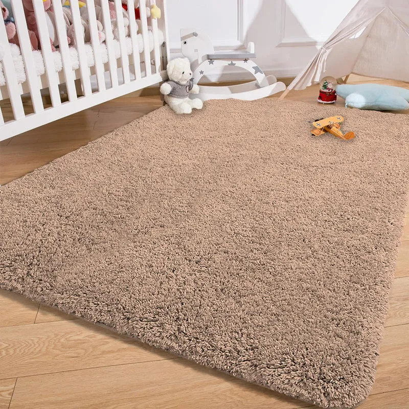 Vegas Luxe Micro Fiber Area Rug - Rust media 1