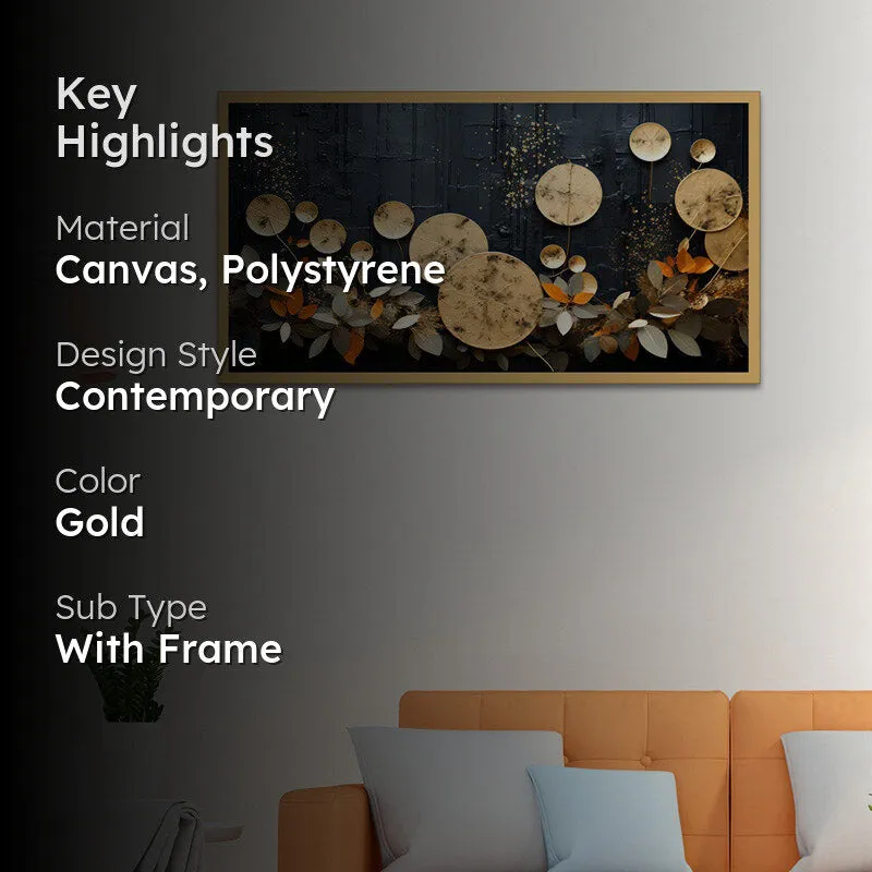 Ravenna Abstract Wall Painting With Frame media 2