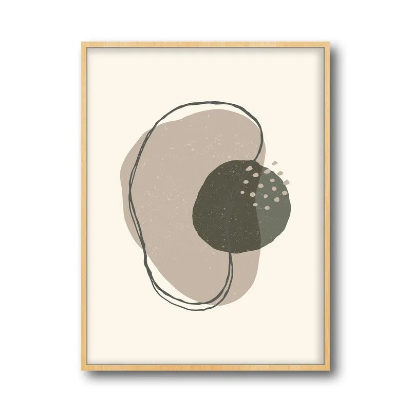 Amoeba Archival Canvas Wall Art - Natural Brown Frame media 5