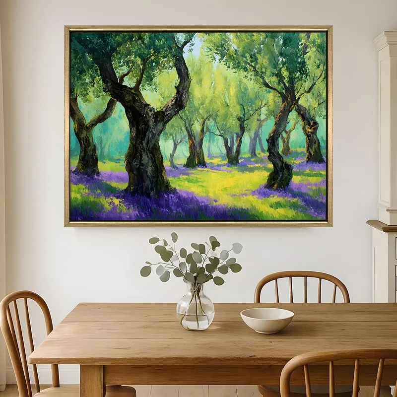Dreamwood Canvas Wall Painting With Frame media 1