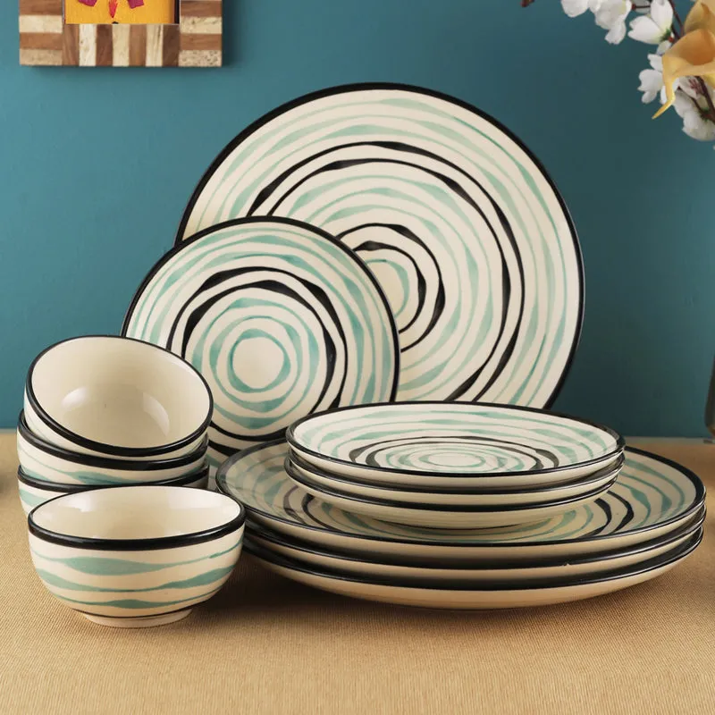 Sitara Stoneware Dinner Set - 12 Piece Set media 1