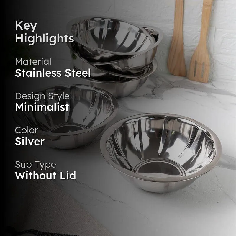 Nuksara Serving Bowl (1300 mL Each) - Set Of Six media 2