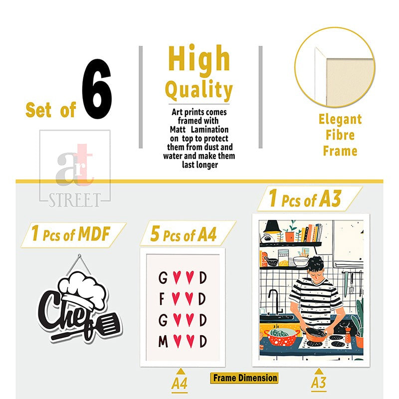 Foodie Comics Wall Art - Set Of Seven media 5