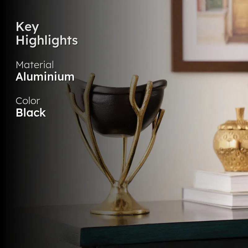Vine Nest Accent Bowl - Black media 2