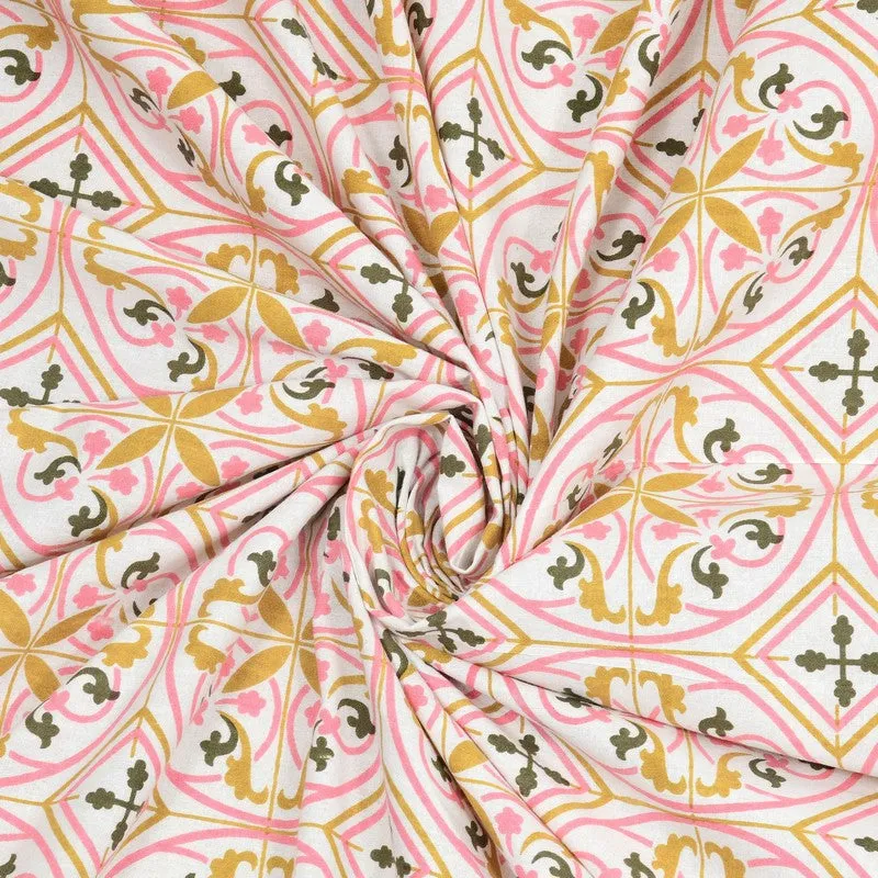 Nesten Cotton Bedsheet (Green Yellow) - 240 TC media 6