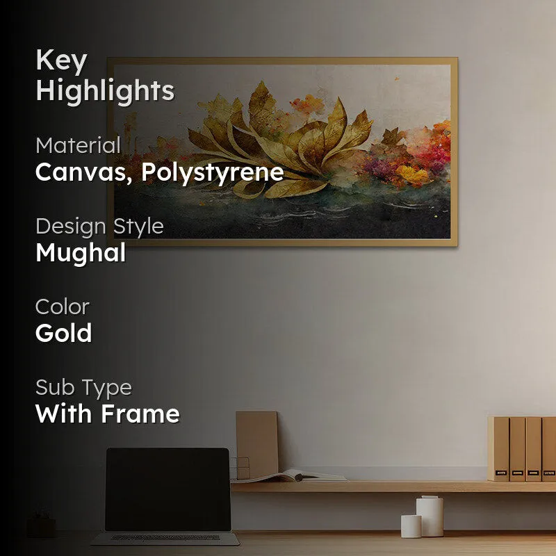 Atalia Floral Wall Painting With Frame media 2