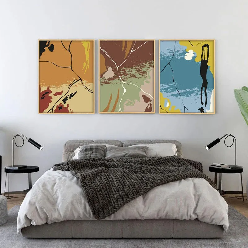 Dynamic Dreamscape Archival Paper Wall Art - Set Of Three media 3