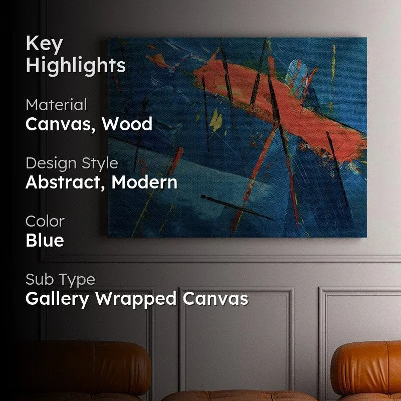 Multicolored Abstract Fusion Canvas Painting - Gallery Wrap media 2