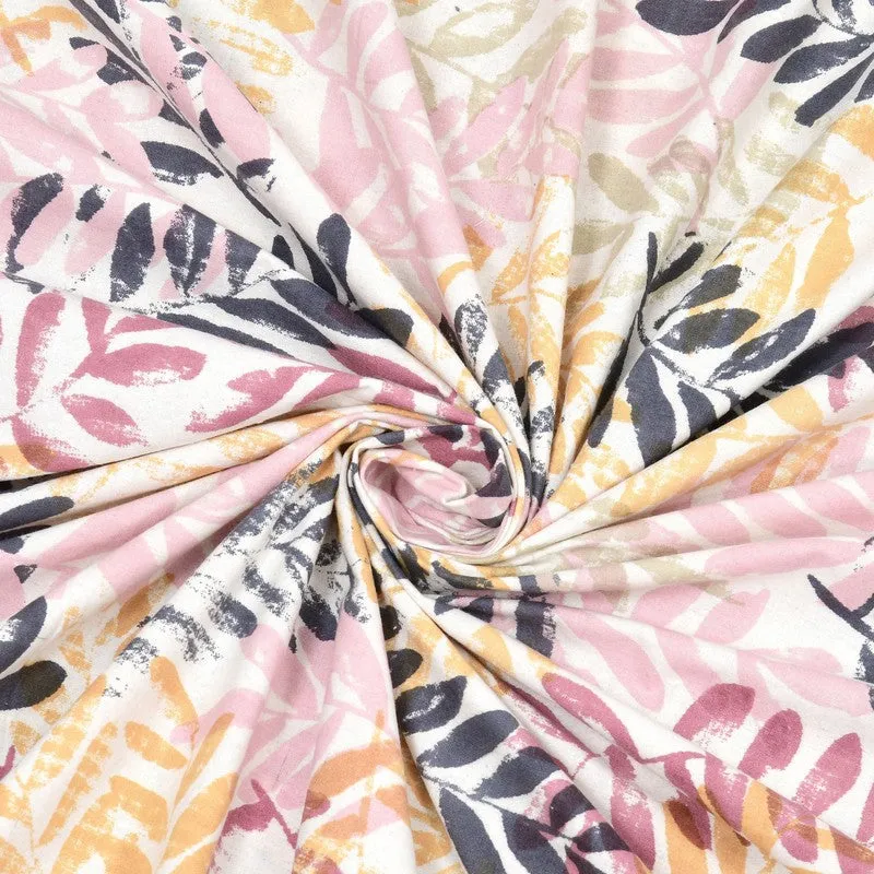 Loomio Cotton Bedsheet (Grey,Pink) - 240 TC media 6