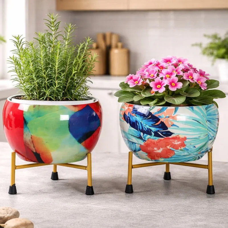 Verdant Leaf Pots & Planters - Set of Two media 3