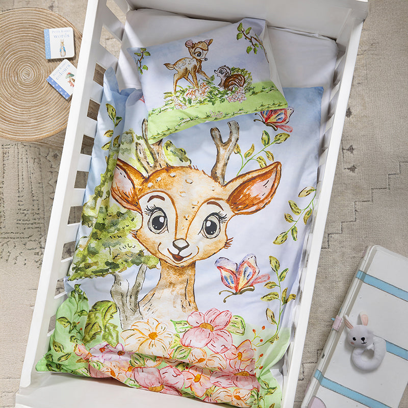 Bambi Dreams Kids Cotton Bedsheet - 200 TC