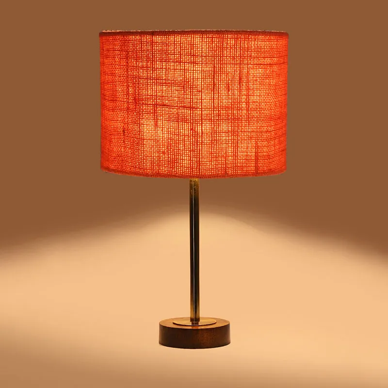 Sienna I Rodin Wooden Table Lamp - Orange,Gold,Brown media 6