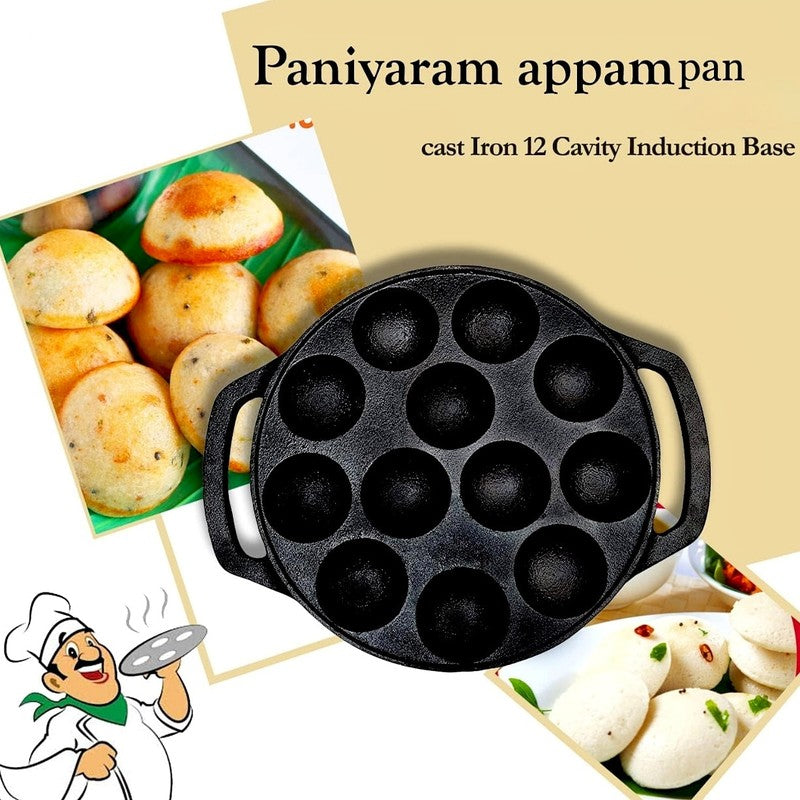 Appetta Cast Iron Paniyaram Pan - 25 CM media 7