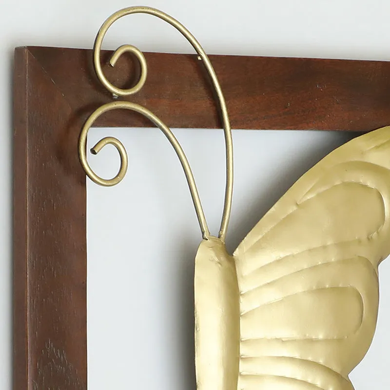 Mirrored Farfalle Metal & Wood Wall Accent media 4