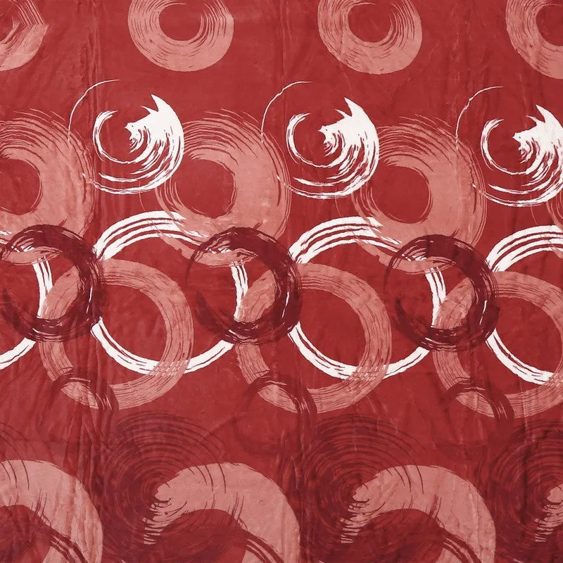 Monte Carlo Crimson Dreamscape Reversible Blanket - 850 GSM media 7