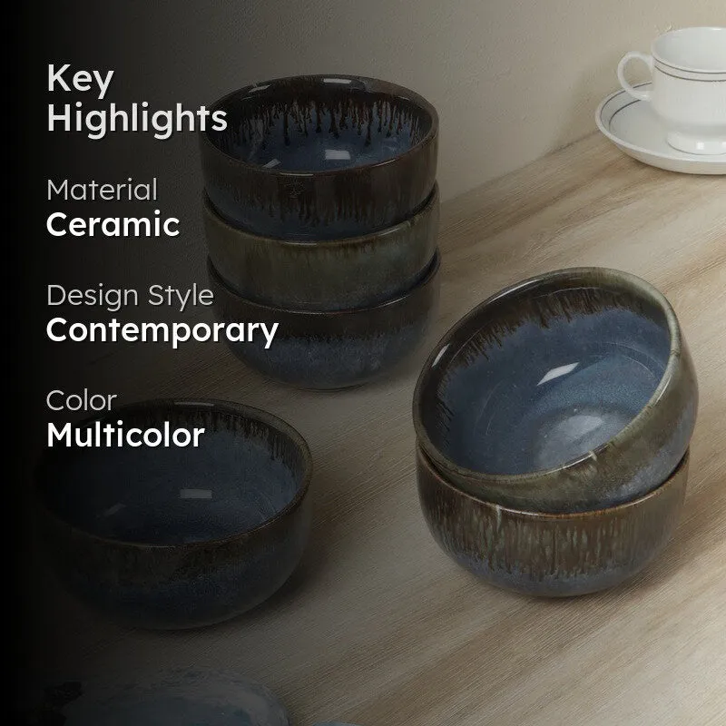 Savora Snack Bowl (400 mL Each) - Set Of Six media 2