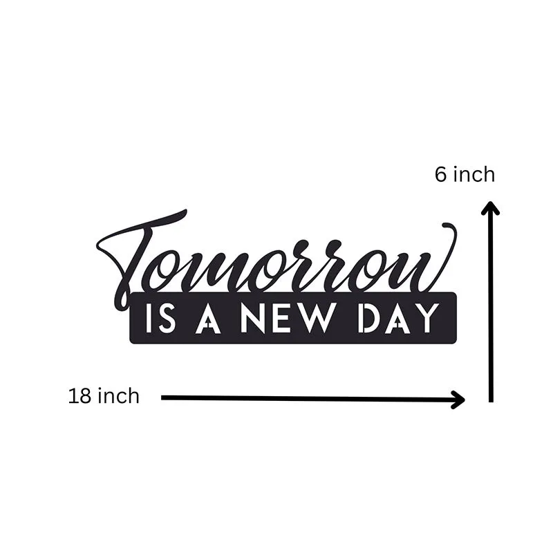 Tomorrow Is A New Day Black Iron Wall Accent media 5