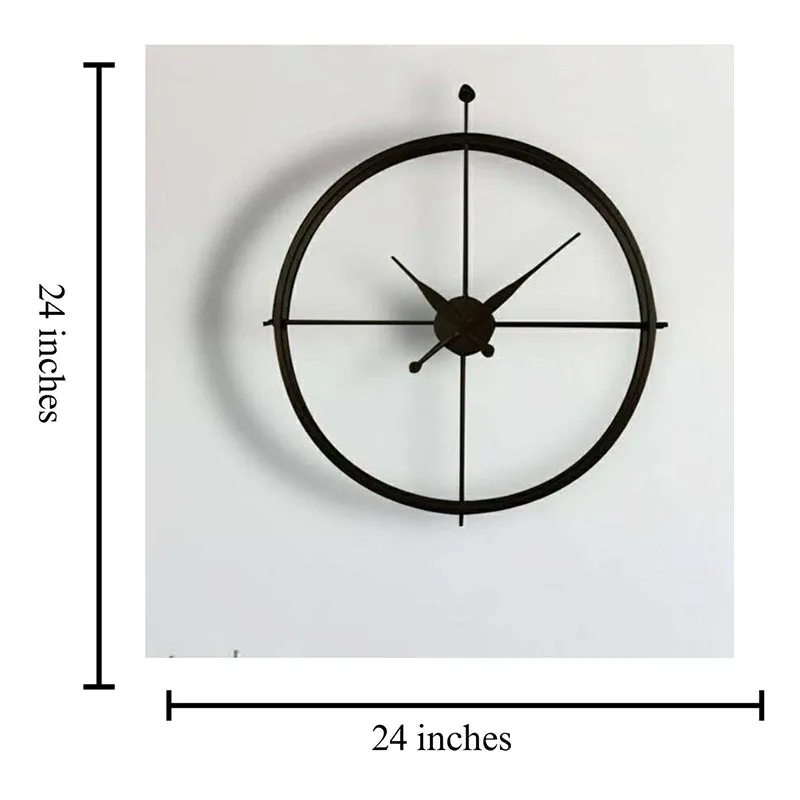 Viol Analog Metal Wall Clock media 5
