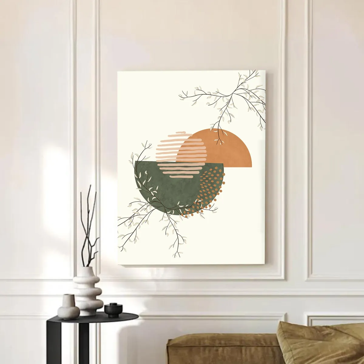 Boho Abstract Canvas Wall Art media 3
