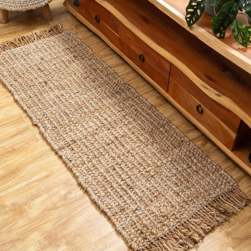 Avara Hand Woven Cotton Runner Rug media 1
