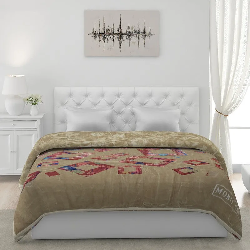 Monte Carlo Mystic Meadow Blanket (Olive Green) - 900 GSM media 4