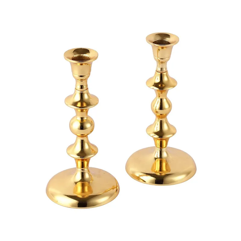 Ottista Taper Candle Holder (Gold) - Set Of Two media 3