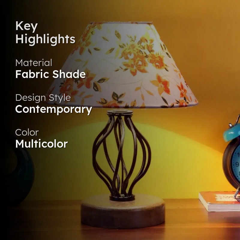 Papilon Decorative Fabric Table Lamp - Multicolor media 2