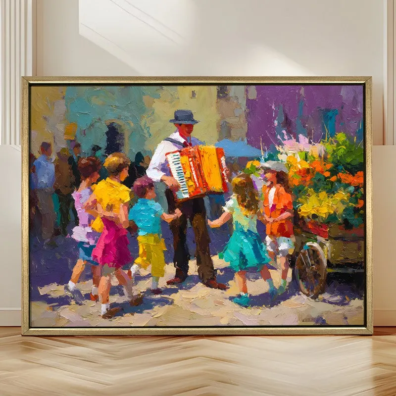 Street Melody Canvas Wall Painting With Frame media 4