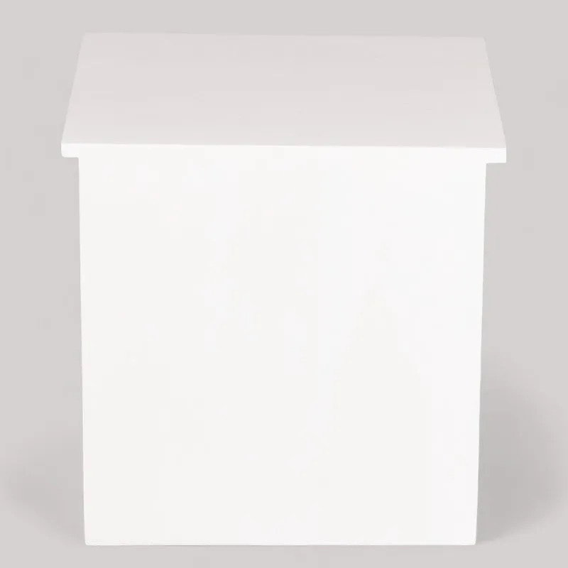 Tverix Sheesham Wooden Side & Bedside Table (White) - Set Of Two media 5