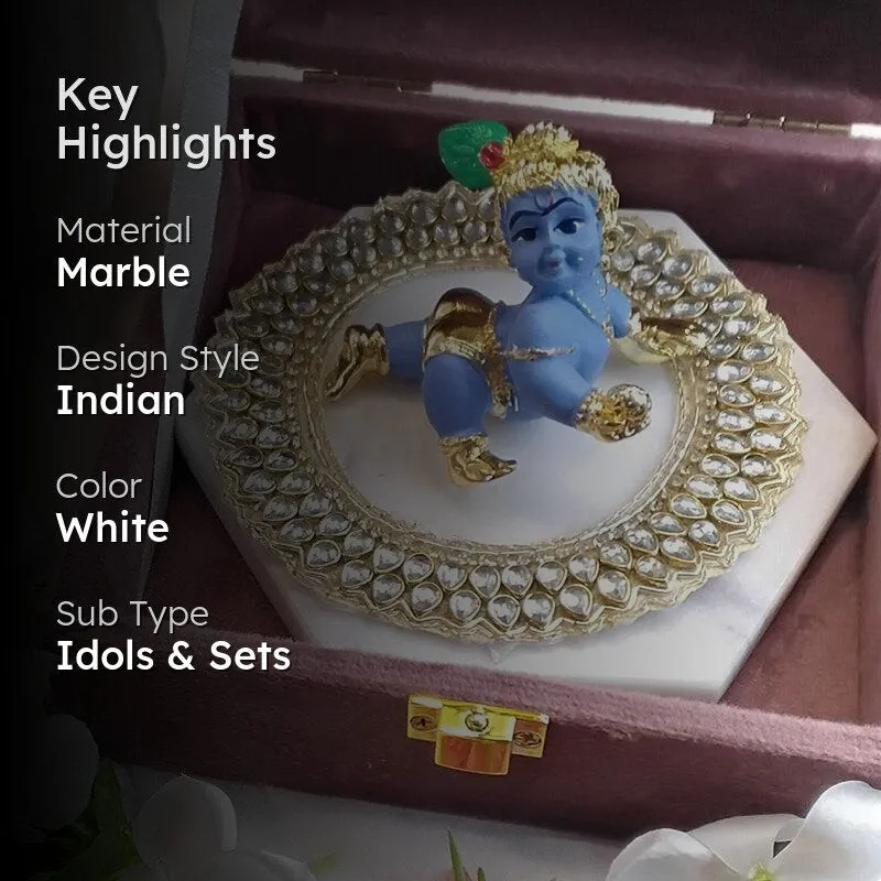 Decorative Krishna Showpiece Gift Box media 2