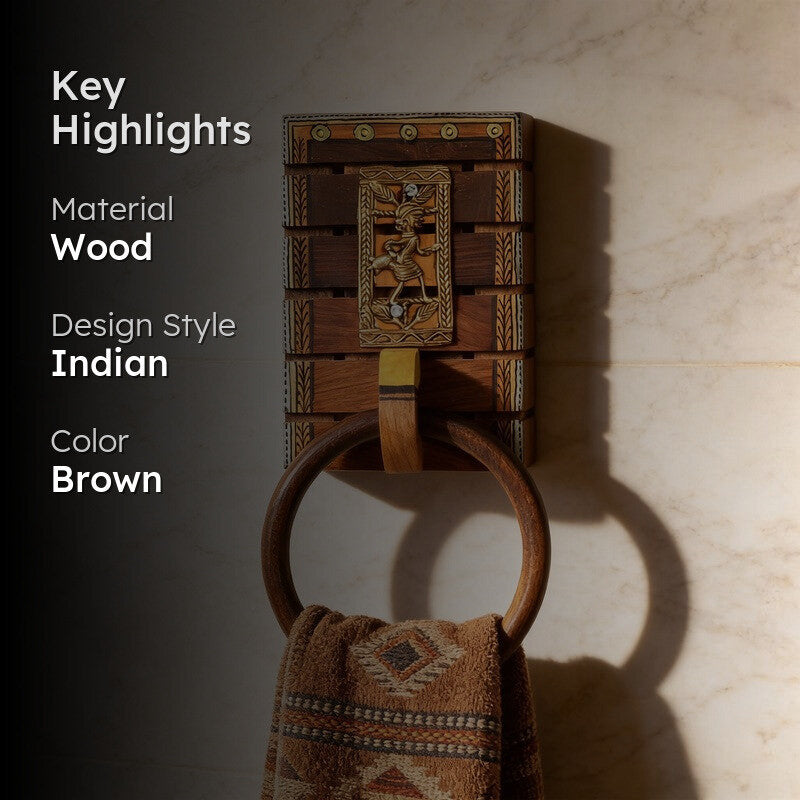 Tana Wood Towel Hanger media 2