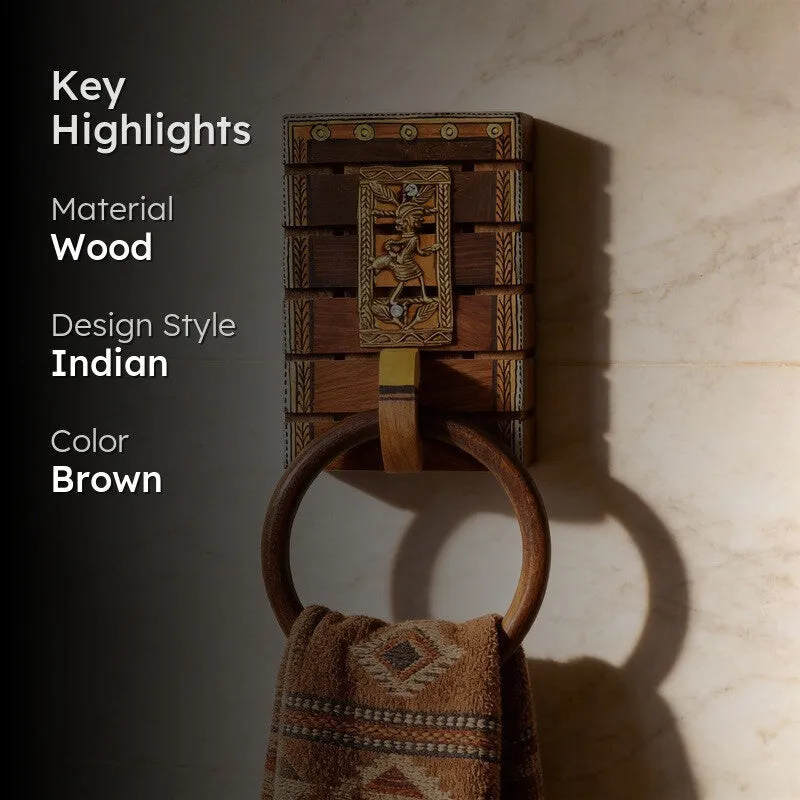 Tana Wood Towel Hanger media 2
