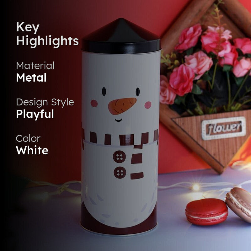 Snowman Stack Storage Jar media 2
