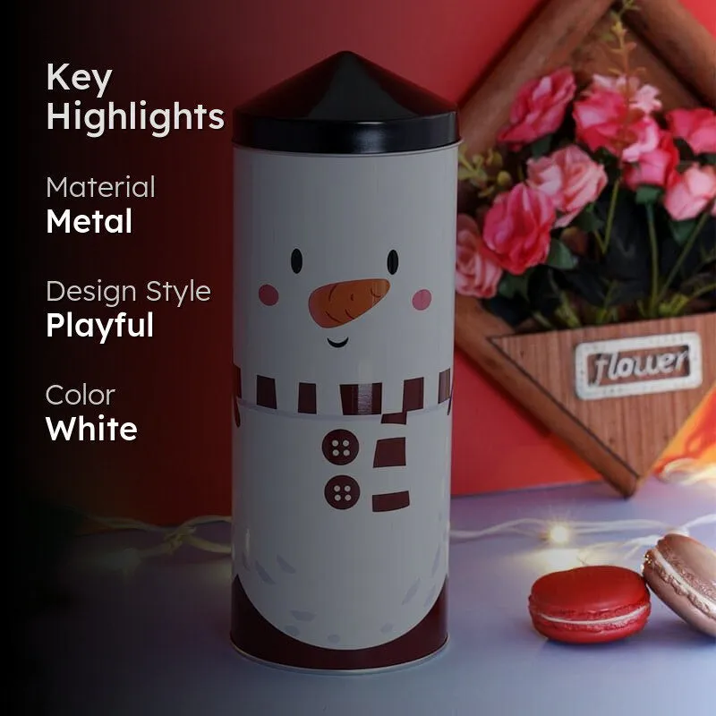 Snowman Stack Storage Jar media 2