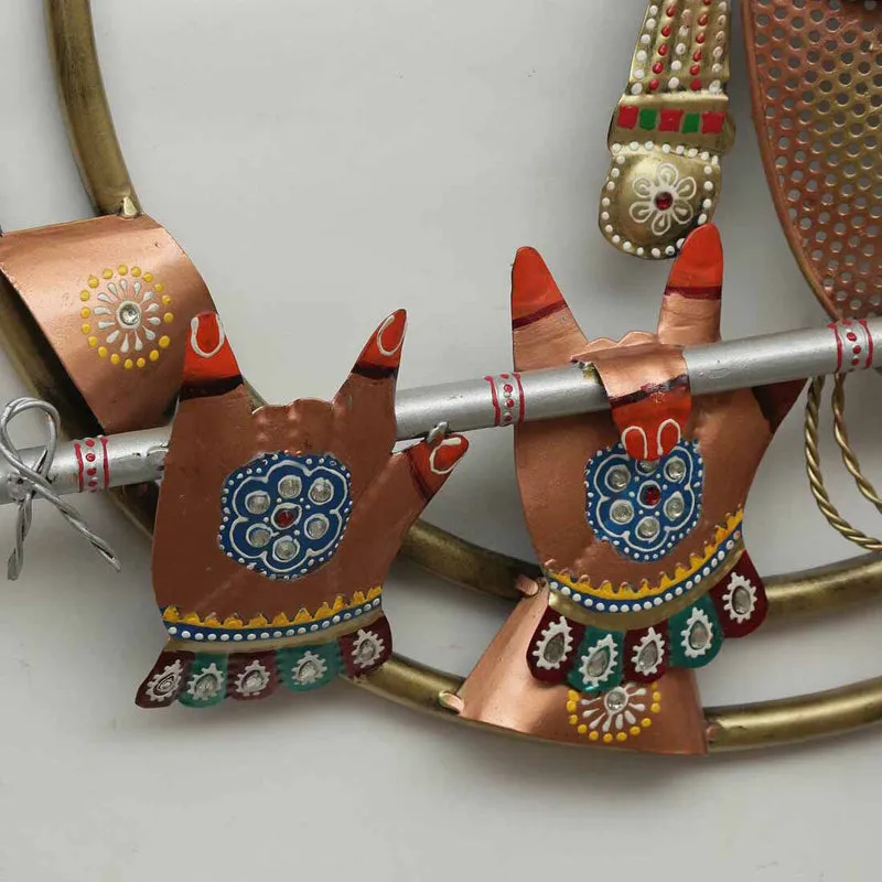 Krishna with Flute Iron Wall Accent media 6