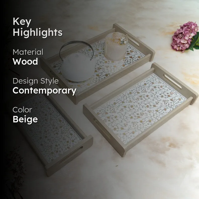 Klyra Wooden Serving Tray - Set Of Three media 2