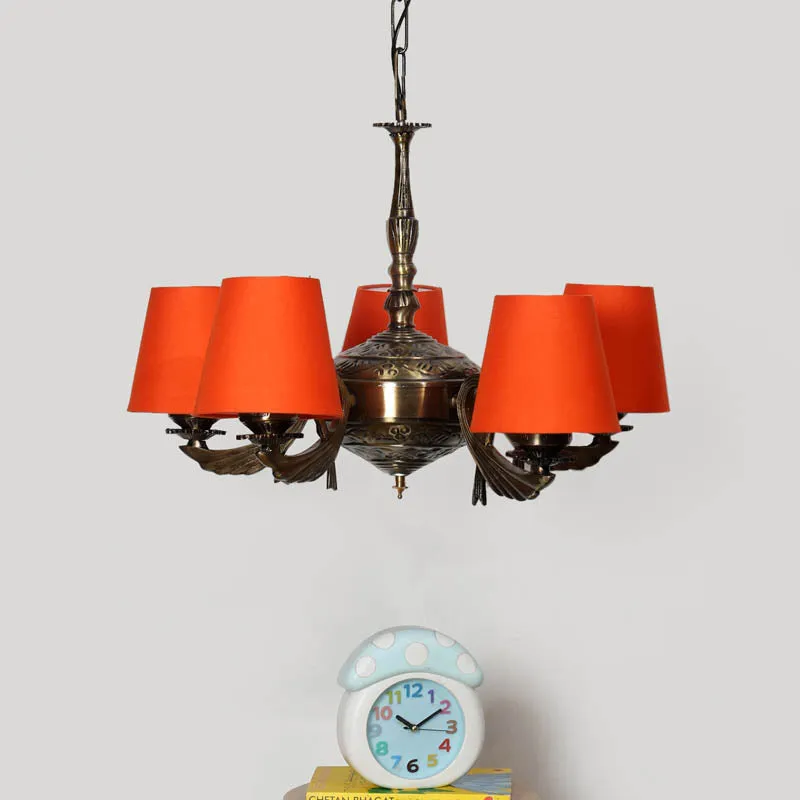 Lumba Conical Golden Antique Ceiling Lamp media 2