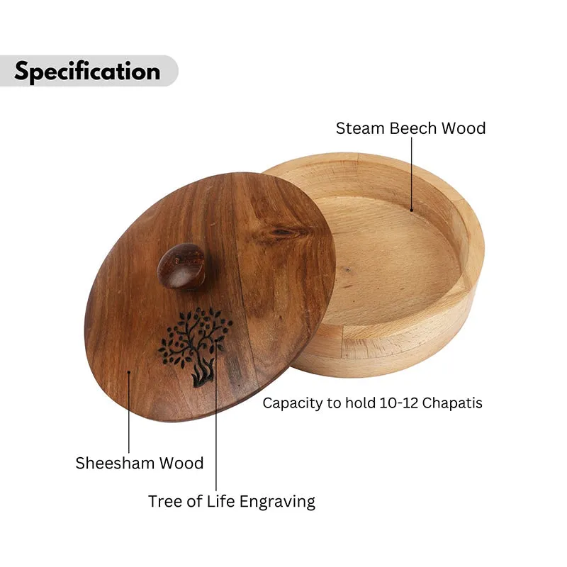 Timberine Sheesham Wood Casserole media 5