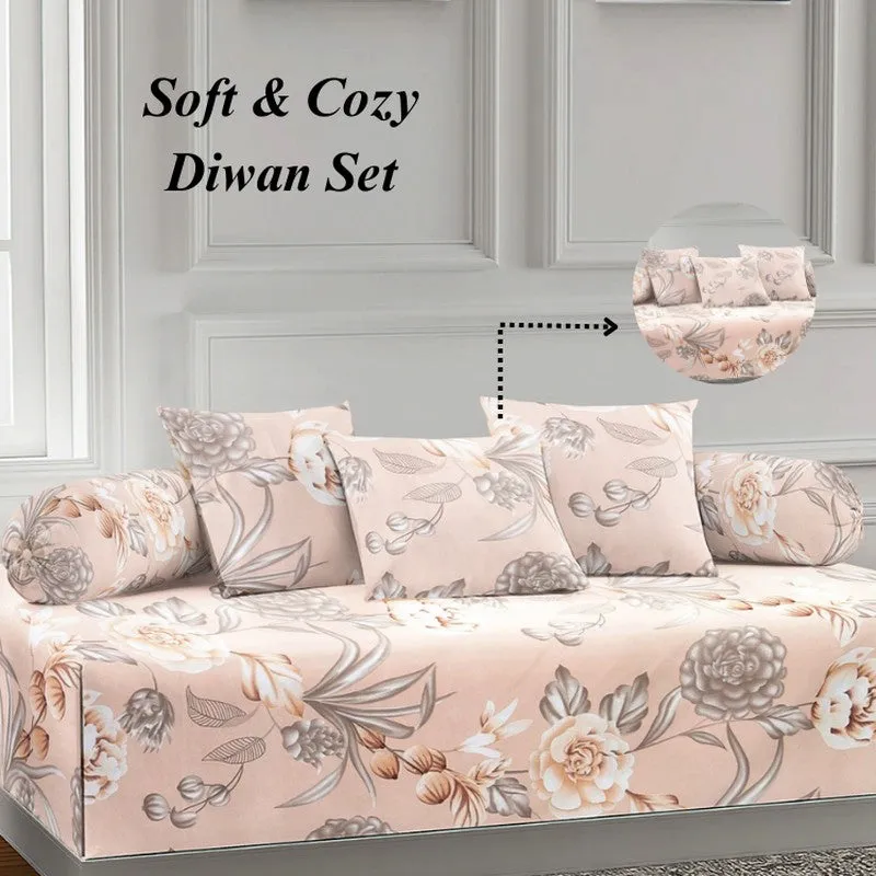 Evixa Printed Diwan Set - Six Piece Set media 5