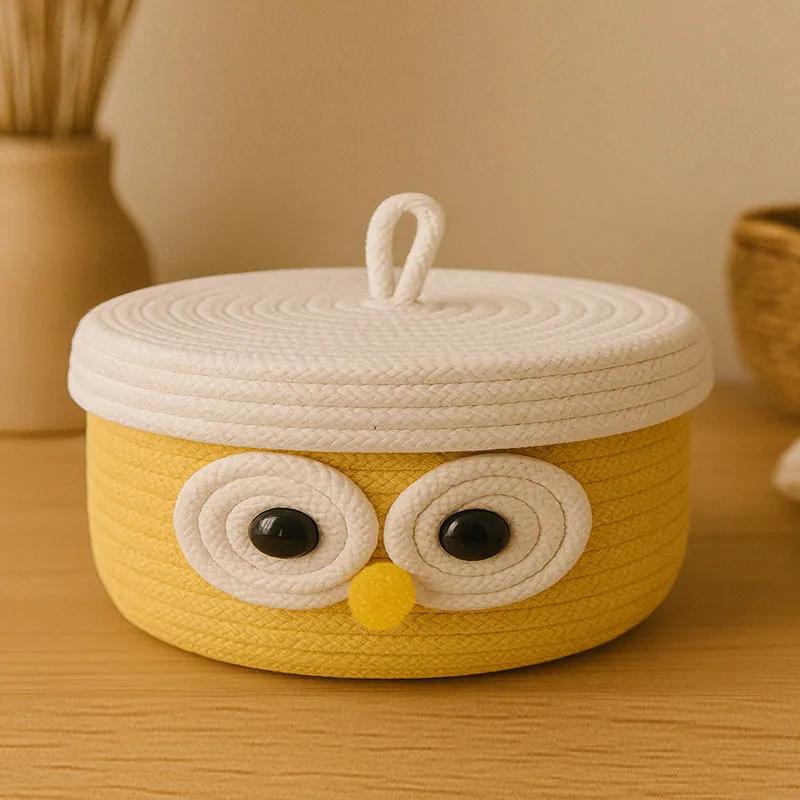 Parrot Tote Cotton Basket media 1