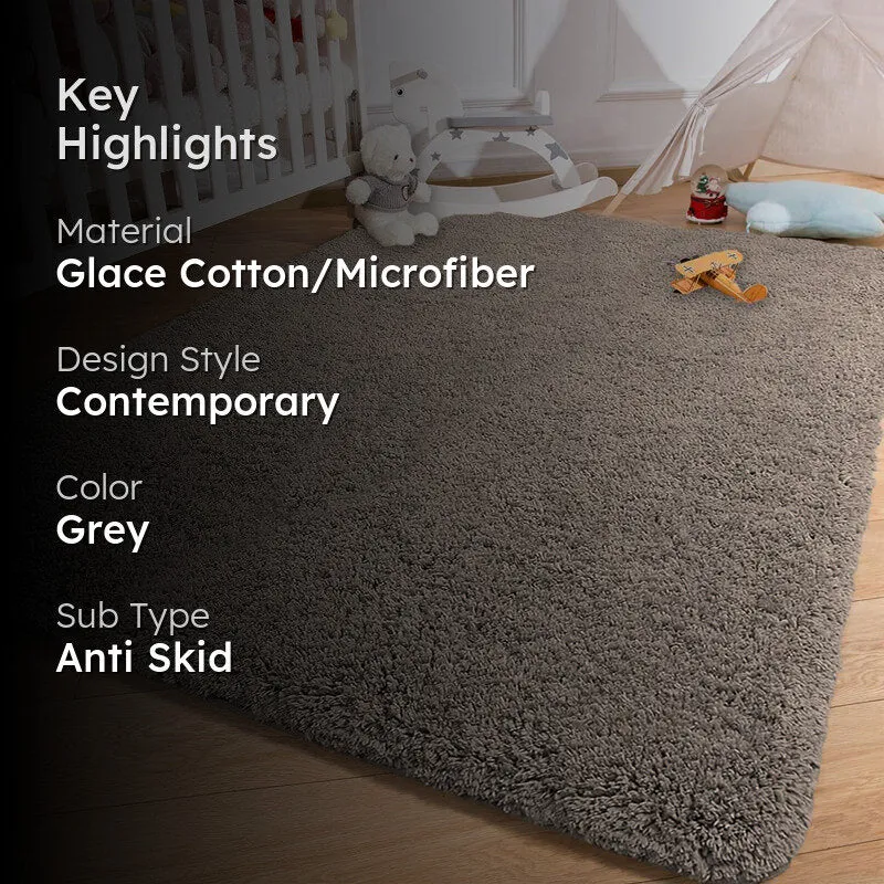 Vegas Luxe Micro Fiber Area Rug - Taupe media 2