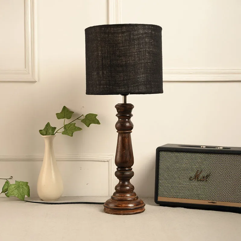 Athensia Fabric Table Lamp - Black media 2