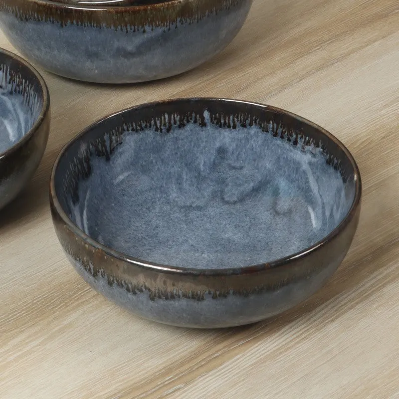 Ceramic Serving Bowls (Dark Blue) - 700 mL media 4