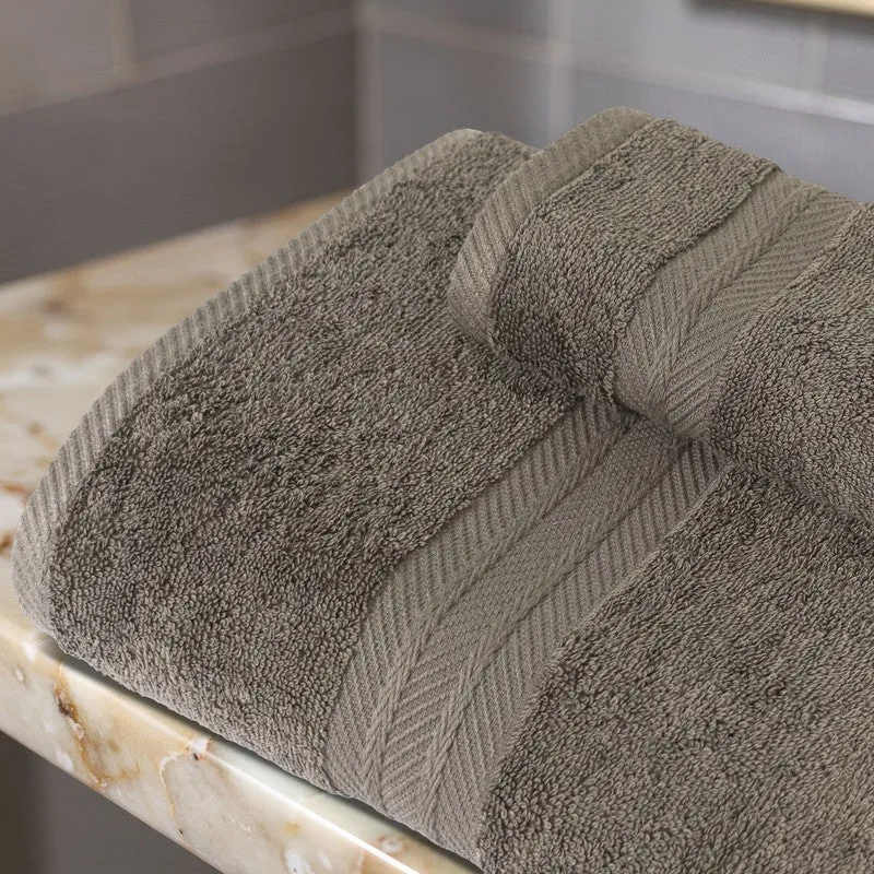 PlushAura Cotton Bath Towel (Brown) media 8