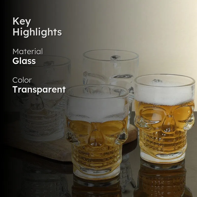 Goldwy Skull Whiskey Glasses (500 mL) - Set Of Four media 2
