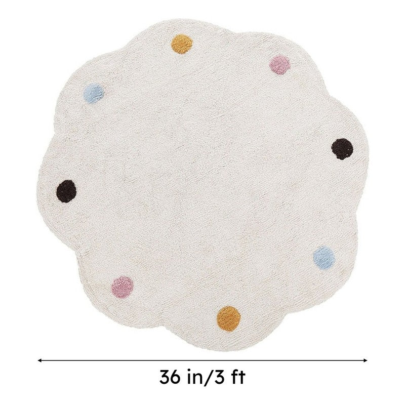 Flora Dot Tufted Cotton Area Rug media 8