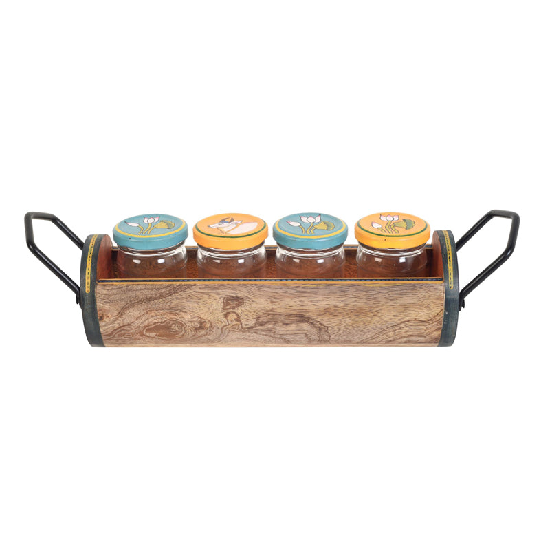 Pichwai Condiment Set - Five Piece Set media 5